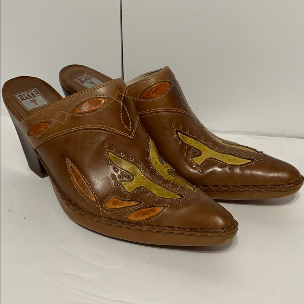 Frye boots size 10M women’s slide heels western